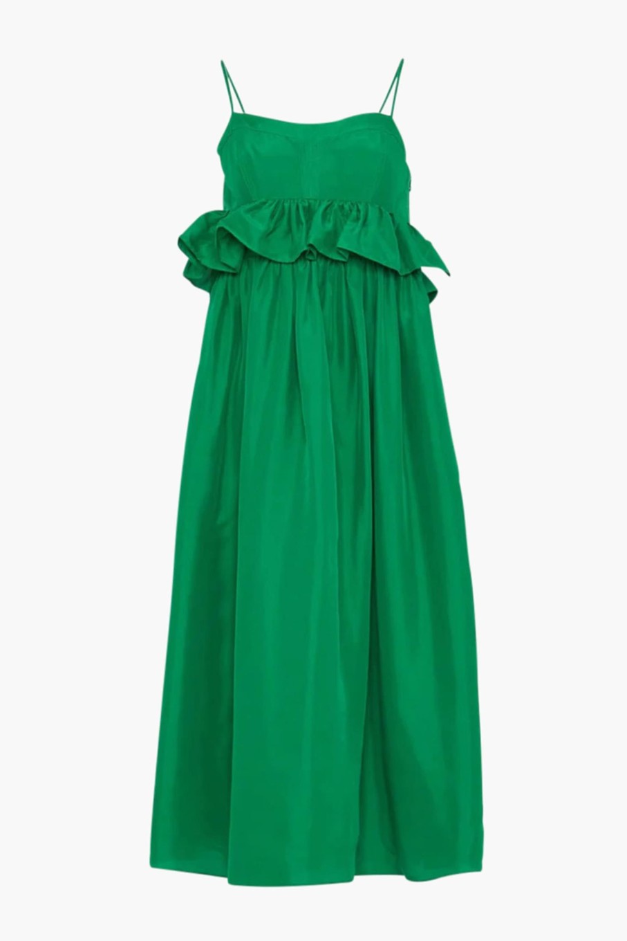 Clothing ULLA JOHNSON | Amaliya Dress Emerald