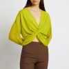 Clothing CHRISTOPHER ESBER | Silk Springs Twist Front Top Limeade