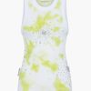 Clothing DES PHEMMES | Tie Dye Splash Embroidery Tank Top Lime/White