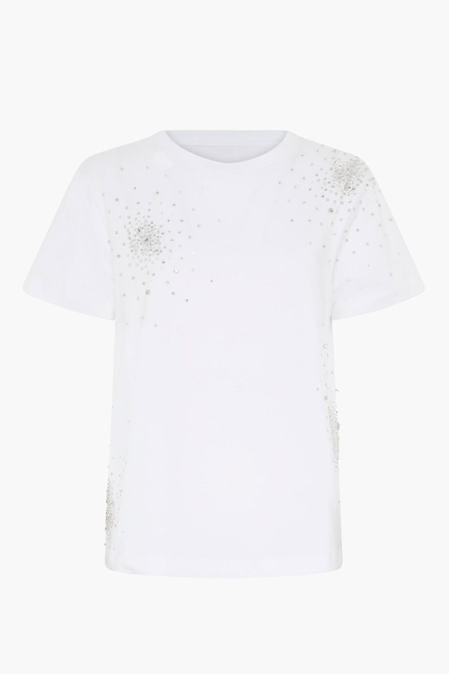 Clothing DES PHEMMES | Splash Embroidery T Shirt White