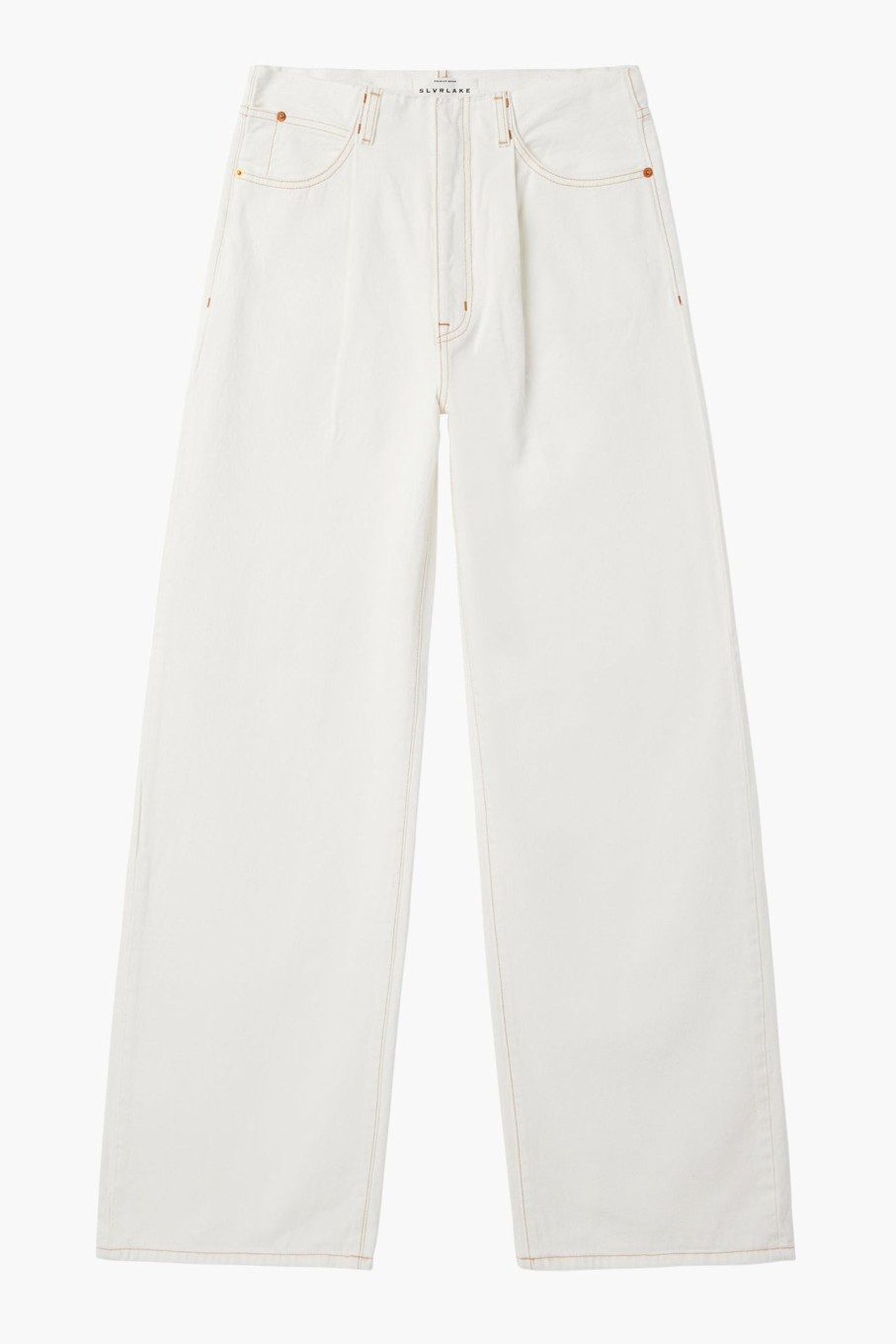 Clothing SLVRLAKE | Taylor Wide Pleat Jean Natural White