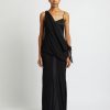 Clothing CHRISTOPHER ESBER | Drifted Silk Side Tie Dress Black