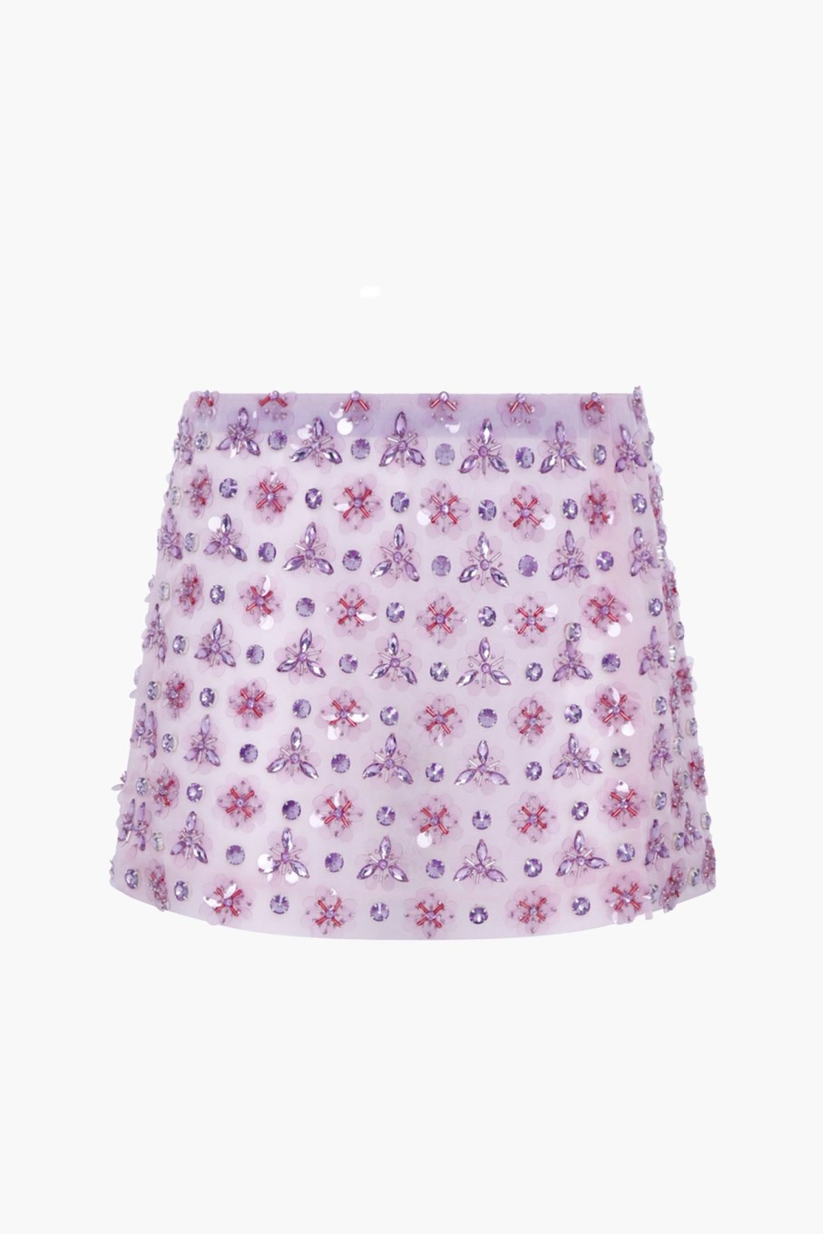 Clothing DES PHEMMES | Geometric Mini Skirt Lavander