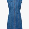 Clothing WYNN HAMLYN | Denim Panel Sleeveless Mini Dress Indigo