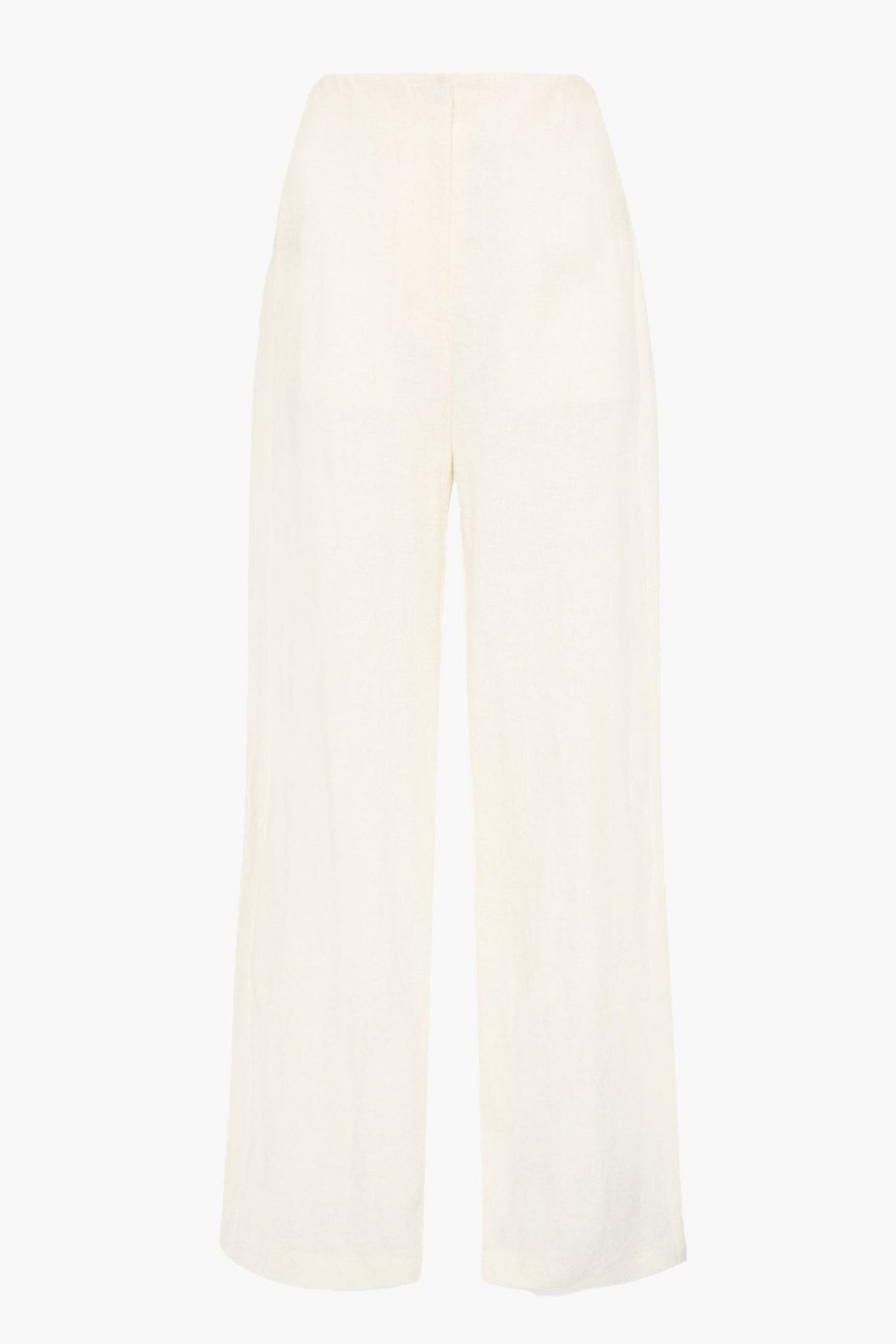 Clothing ST. AGNI | Linen Wide Leg Pants Ivory