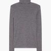 Clothing RÓHE | Fine Merino Turtleneck Grey Melange