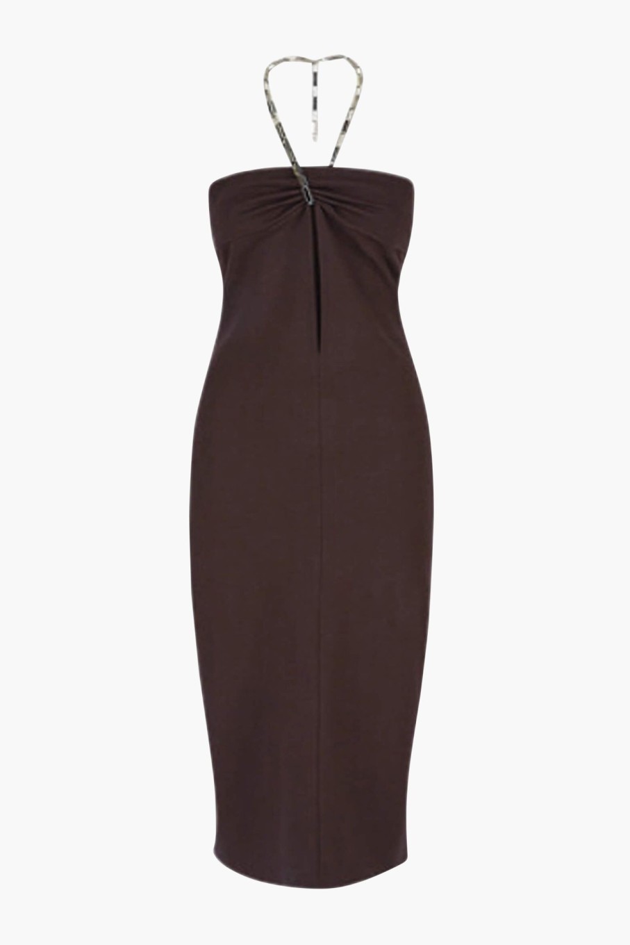 Clothing THE ATTICO | Giona Midi Dress Dark Brown