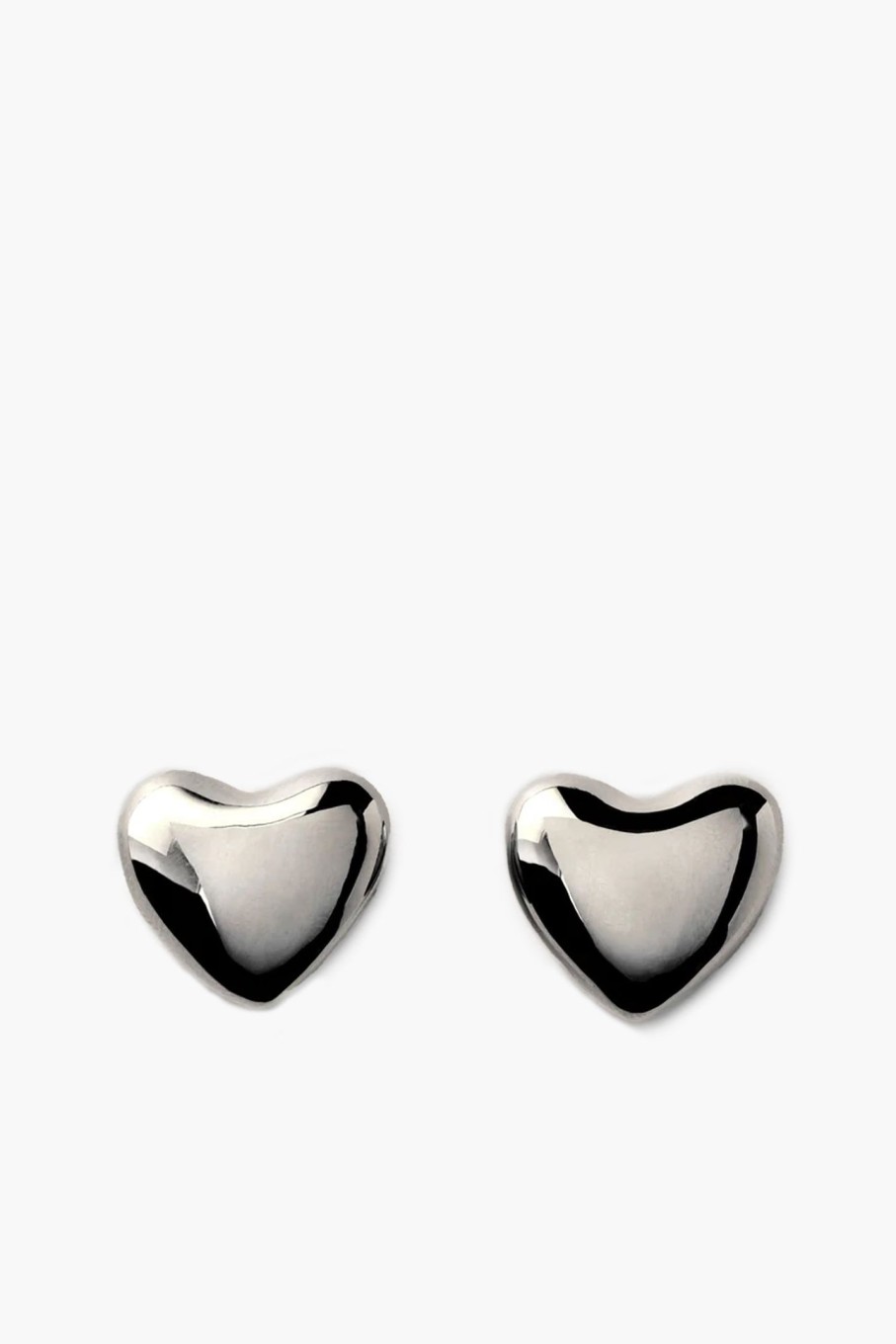 Accessories ANNIKA INEZ | Voluptuous Heart Earring Silver