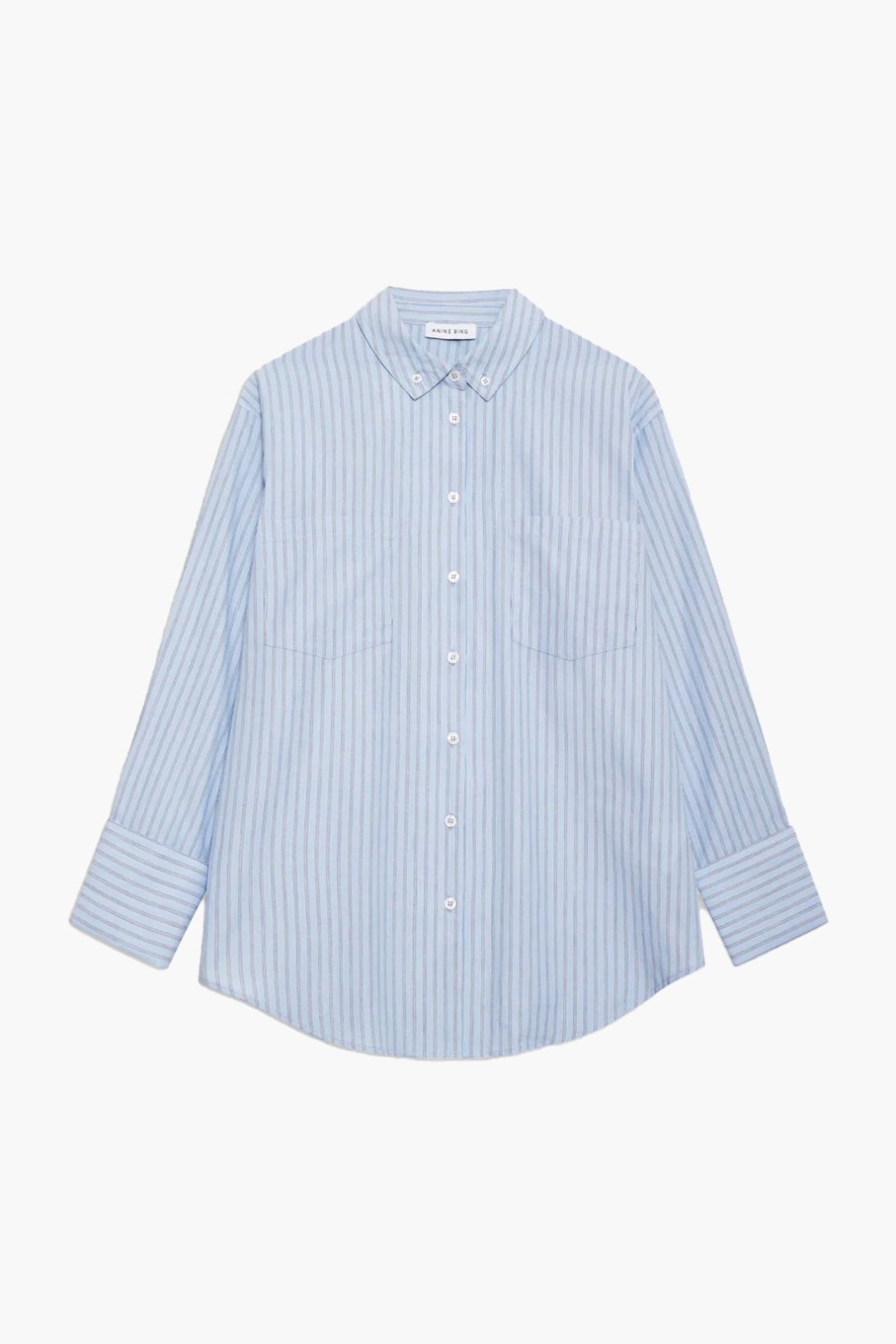 Clothing ANINE BING | Catherine Shirt Blue And White Stripe