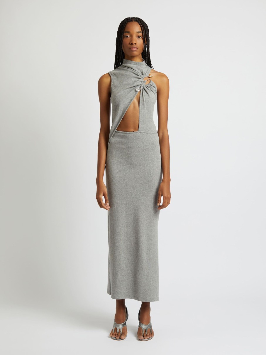 Clothing CHRISTOPHER ESBER | Callisto Marle Column Dress Grey Melange