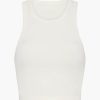 Clothing ESSE | Crop Tank Top Ivory