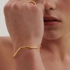 Accessories ANNA ROSSI | Ripple Bangle Cuff On Gold