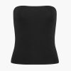 Clothing Esse | Strapless Top Black