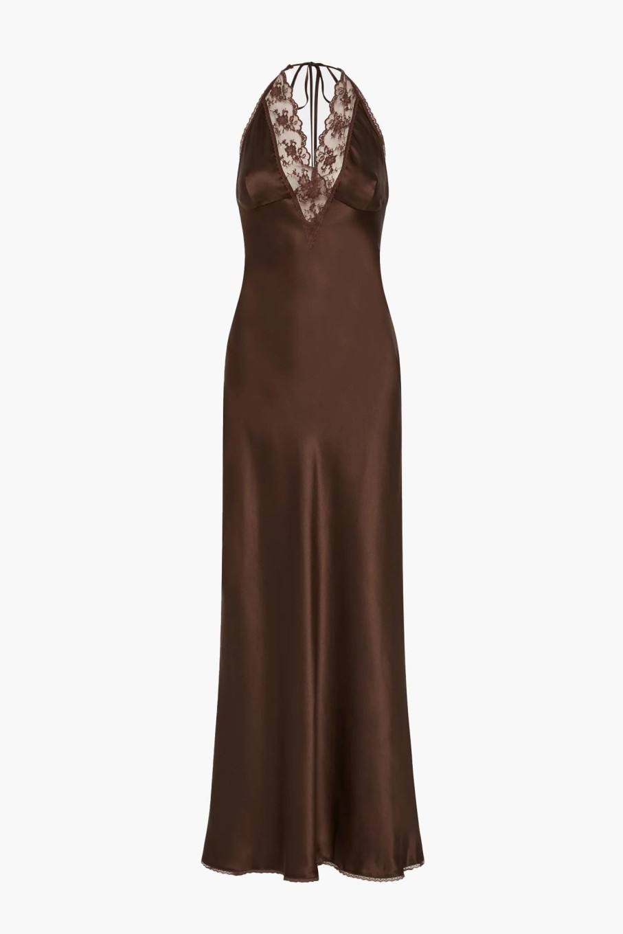 Clothing SIR | Aries Halter Gown Chocolate