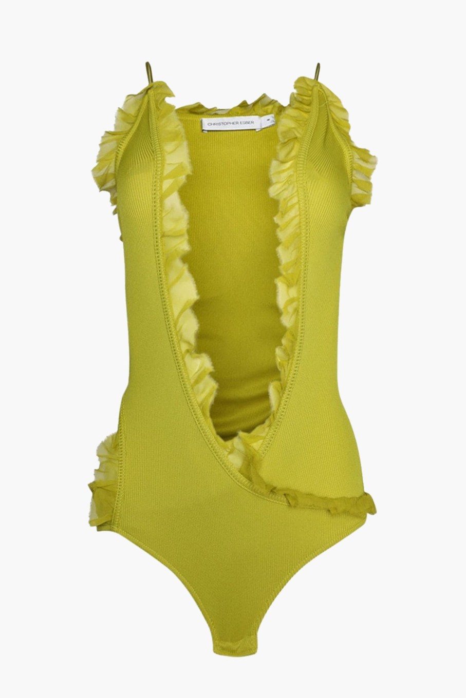 Clothing CHRISTOPHER ESBER | Carina Interlinked Bodysuit Limeade