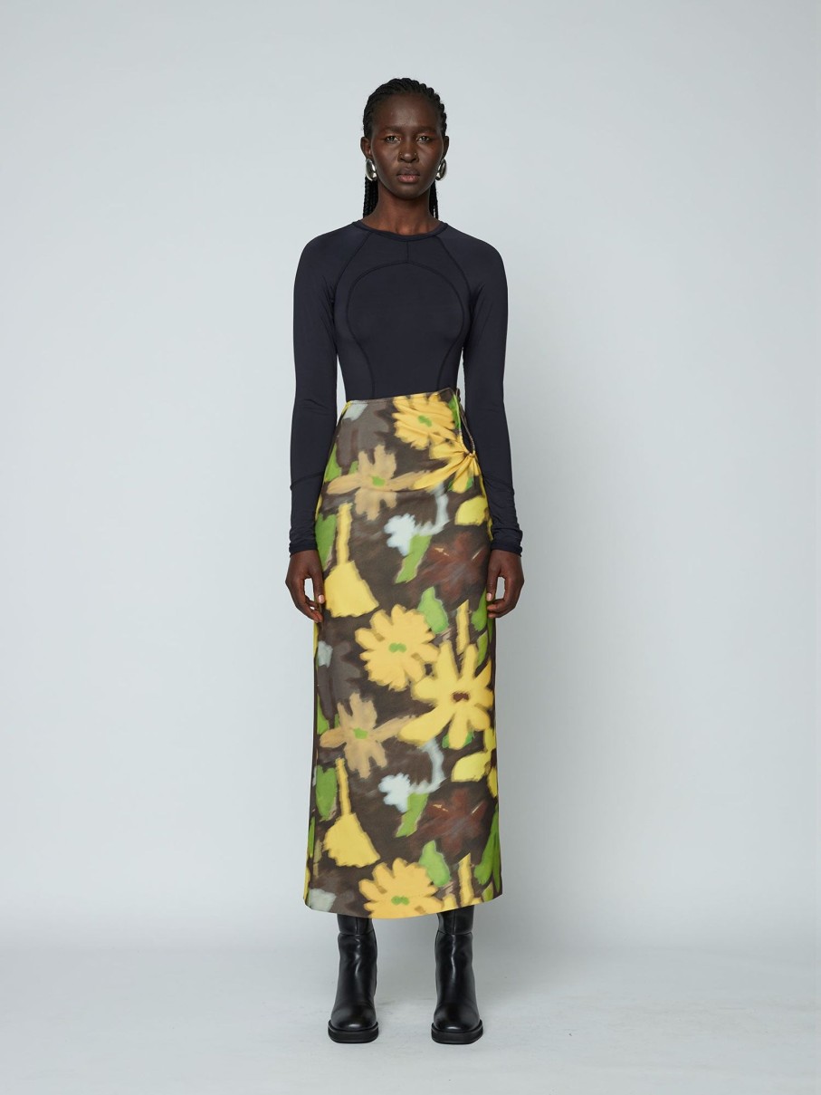 Clothing WYNN HAMLYN | Ella Maxi Skirt Acid Flowers