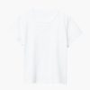 Clothing ALEXANDERWANG.T | Essential Jersey Shrunk Tee With Puff Logo & Bound Neck White