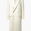 Clothing NILI LOTAN | Edmont Double Breasted Long Coat Ivory