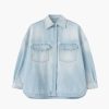 Clothing THE ATTICO | Short Coat Sky Blue