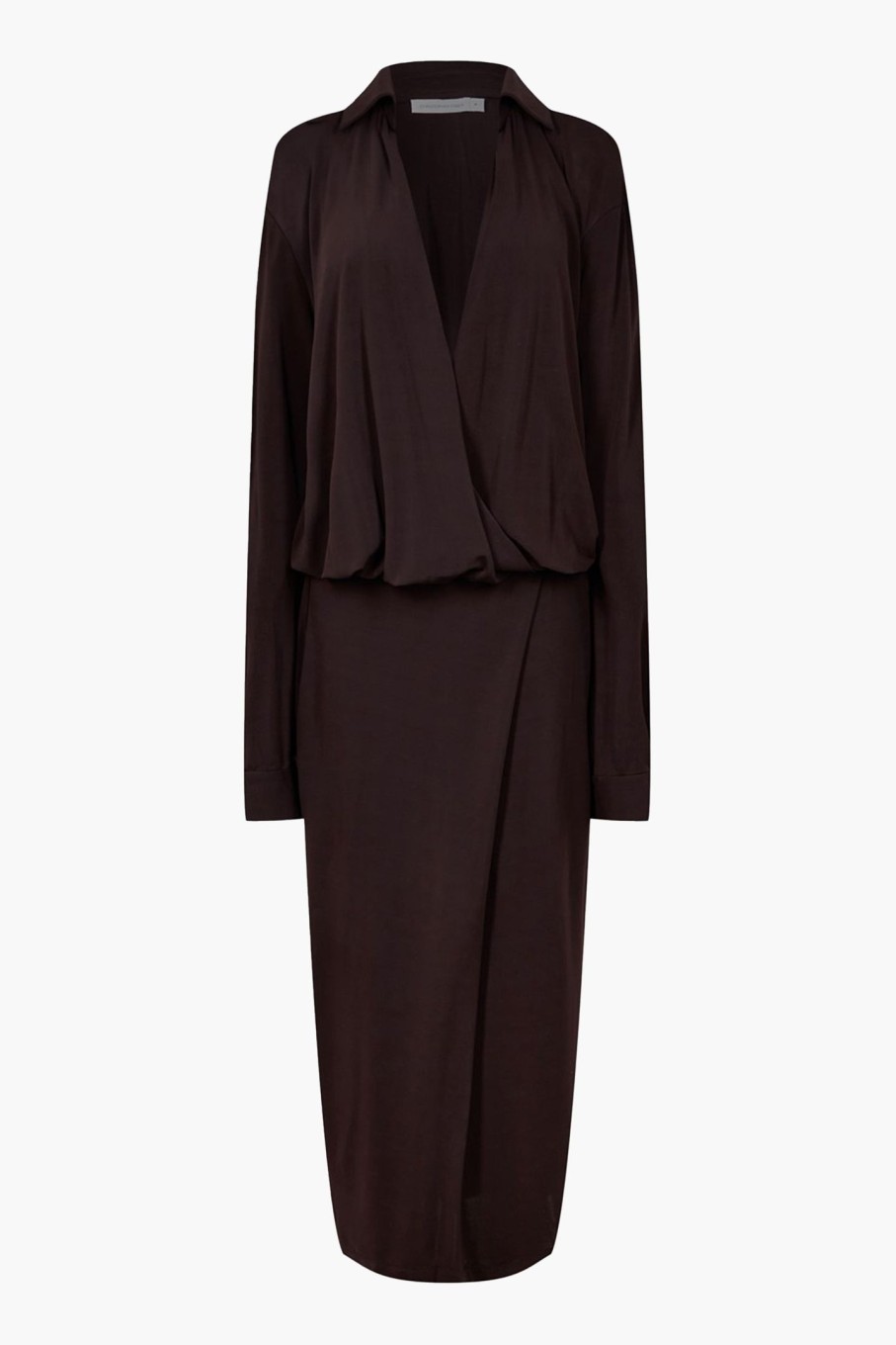 Clothing CHRISTOPHER ESBER | Framed Buckle Wrap Shirt Dress Cacao