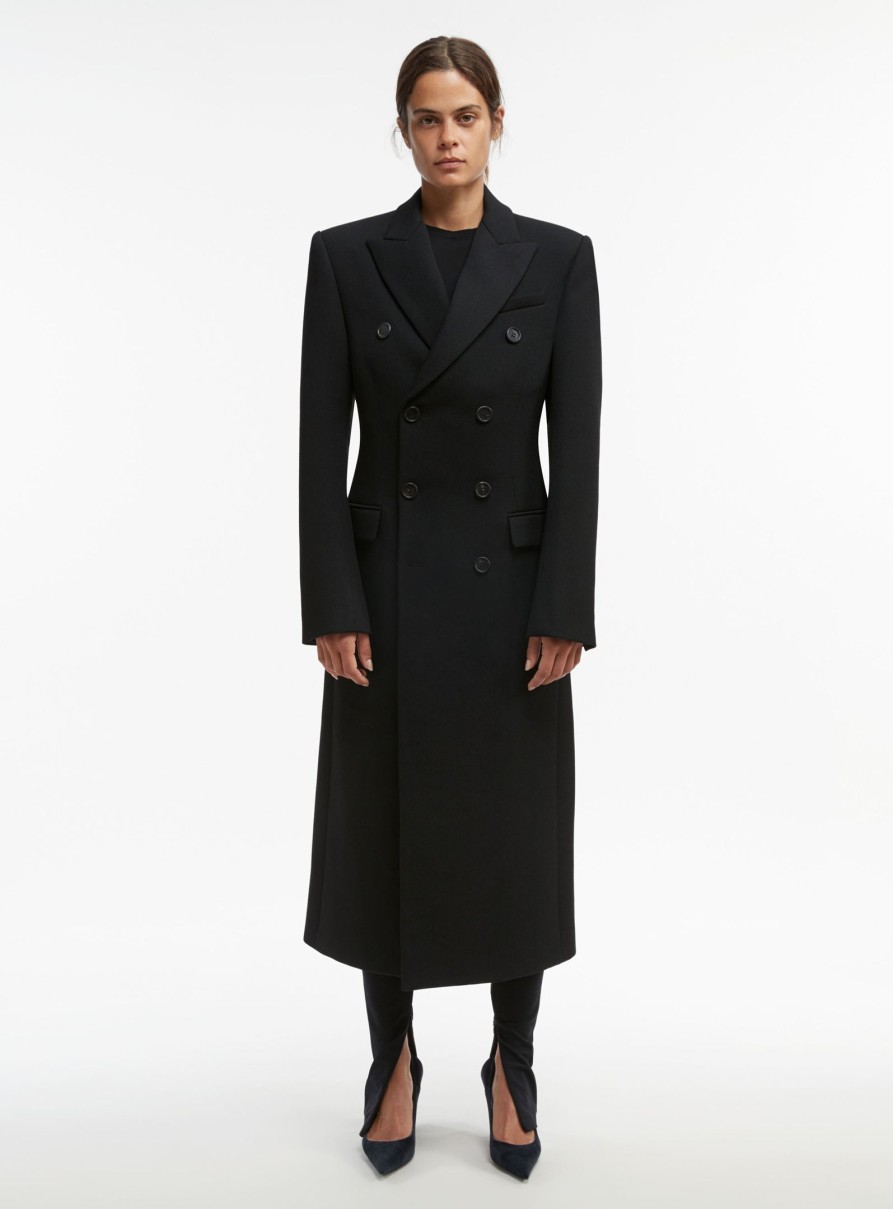 Clothing WARDROBE.NYC | Double Breasted Coat Black