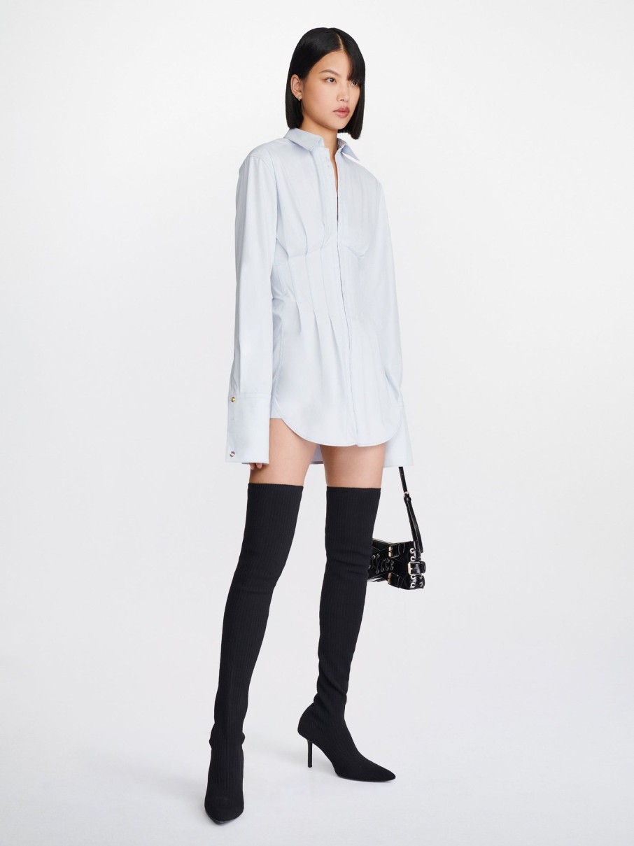 Clothing DION LEE | Tuxedo Corset Shirt Dress Steam