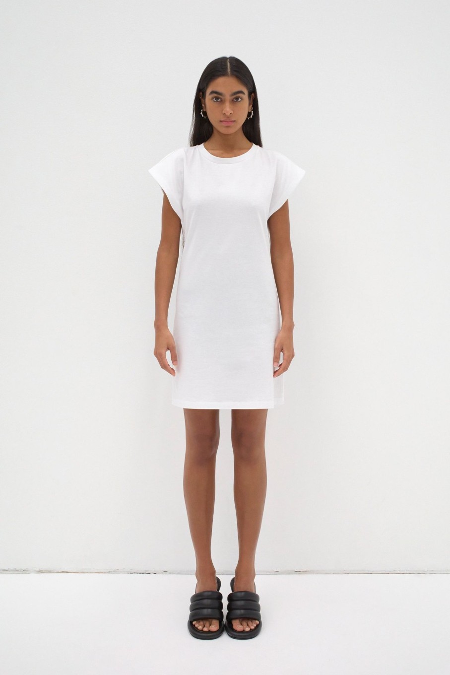 Clothing SENER BESIM | The Mini Open Back Dress White