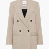 Clothing ESSE | Bode Classico Double Blazer Asha Linen