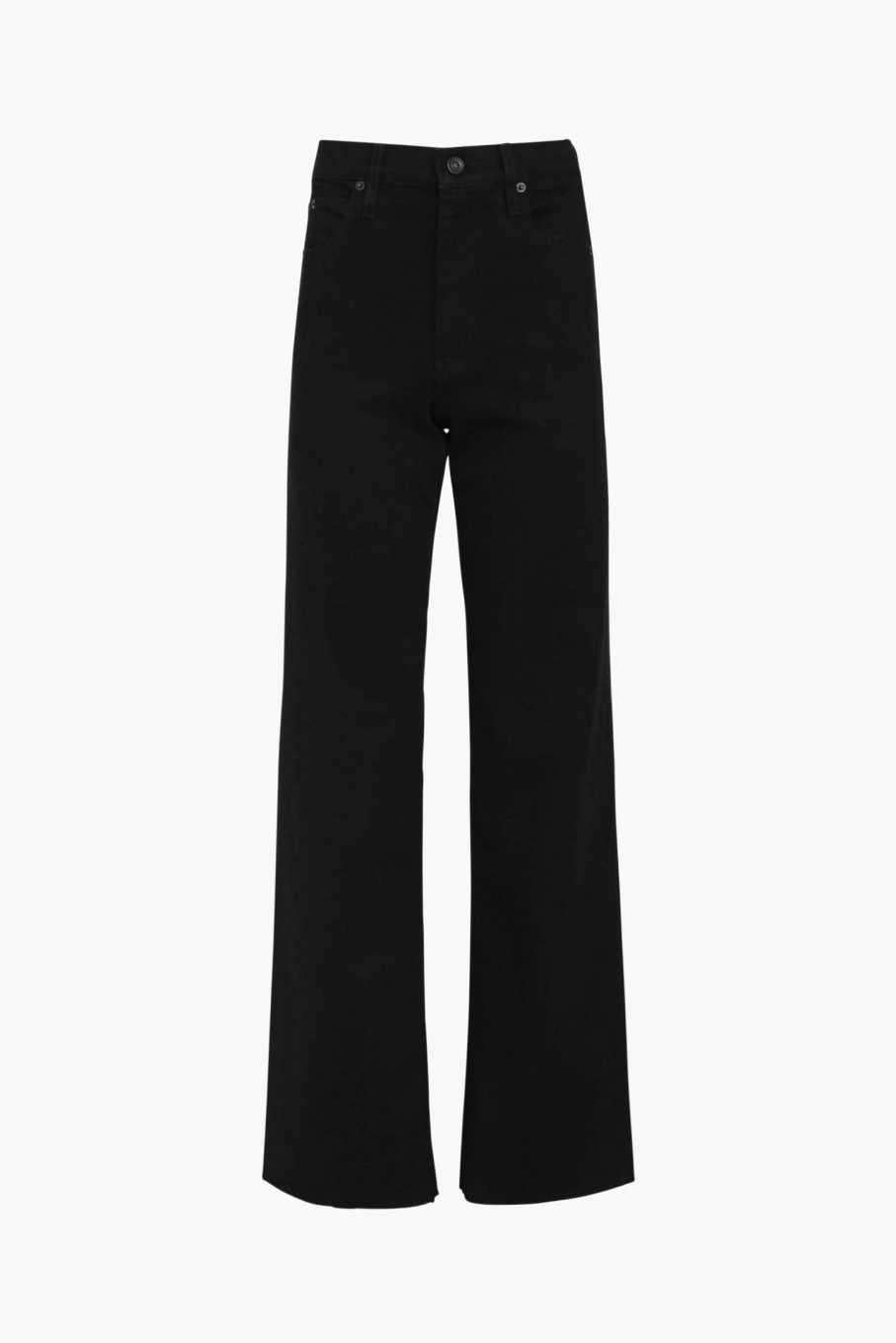 Clothing SLVRLAKE | Grace High Rise Wide Leg Jean Jet Black