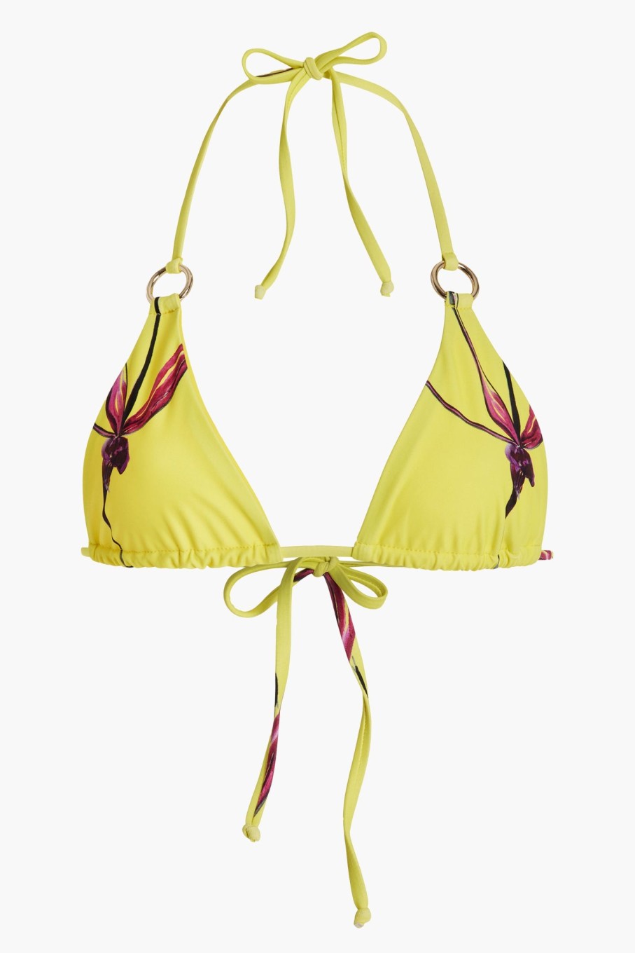 Clothing LOUISA BALLOU | Mini Ring Bikini Top Caledenia Orchid