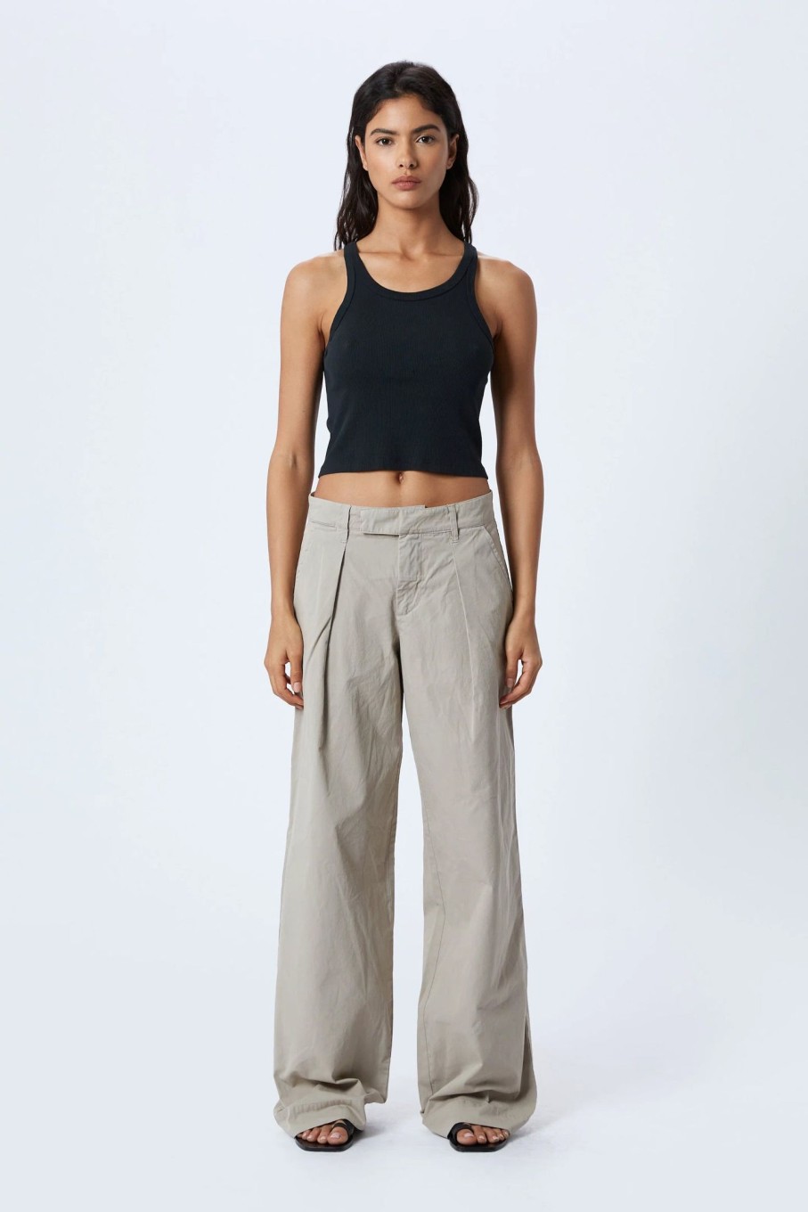 Clothing SLVRLAKE | Lola Pleat Pant Khaki