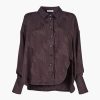 Clothing THE ATTICO | Kota Shirt Dark Brown