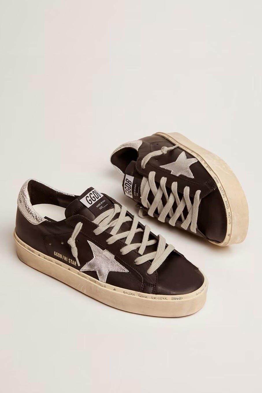 Shoes GOLDEN GOOSE | Hi Star Sneaker Black/Silver