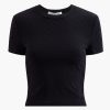 Clothing ALEXANDERWANG.T | Crew Neck Short Sleeve Baby Tee Black