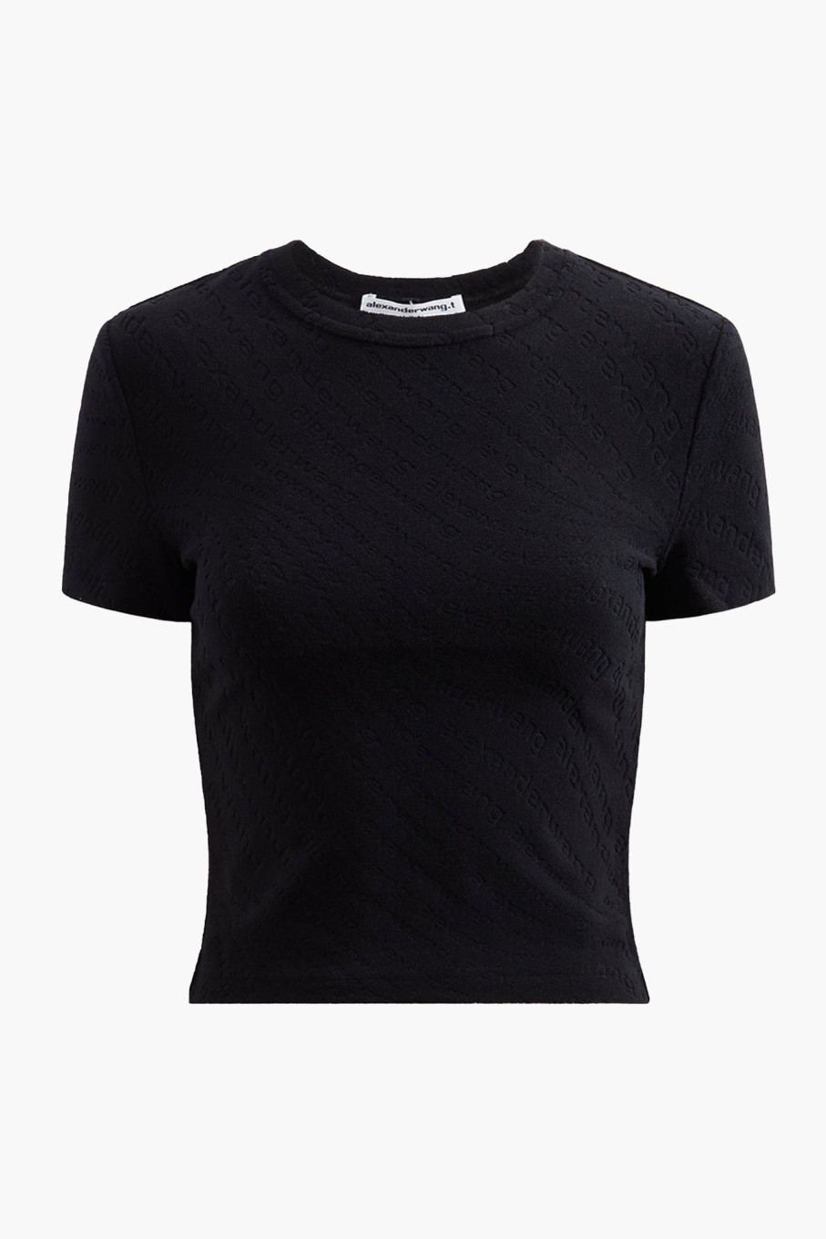 Clothing ALEXANDERWANG.T | Crew Neck Short Sleeve Baby Tee Black