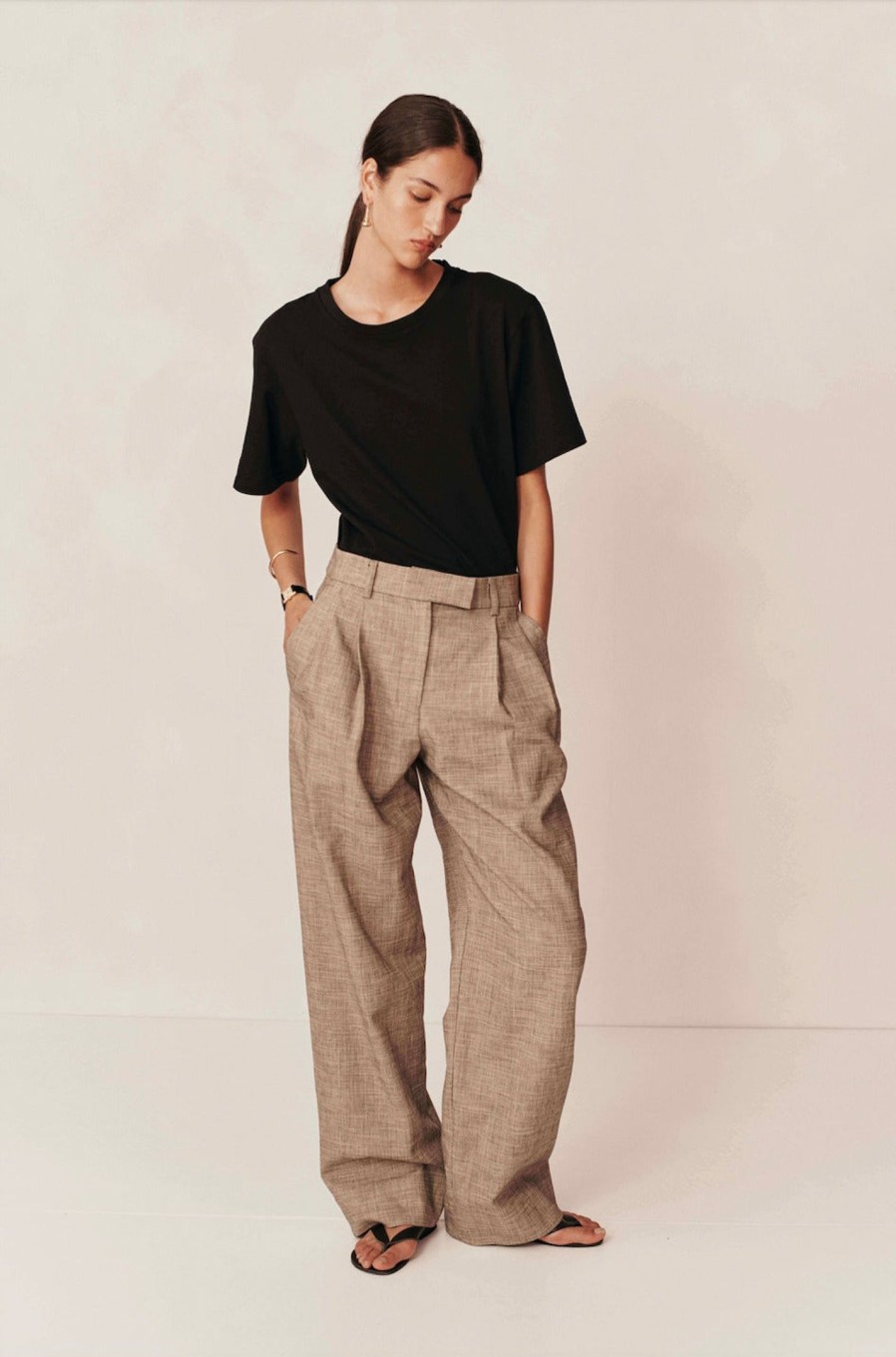 Clothing ESSE | Bode Tailored Trousers Asha Linen