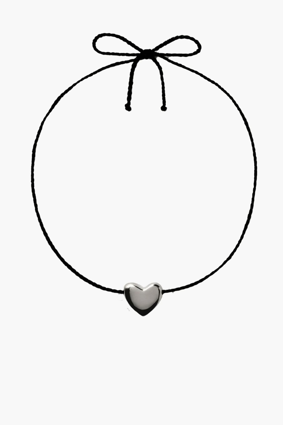 Accessories ANNIKA INEZ | Heart Necklace - Small Silver