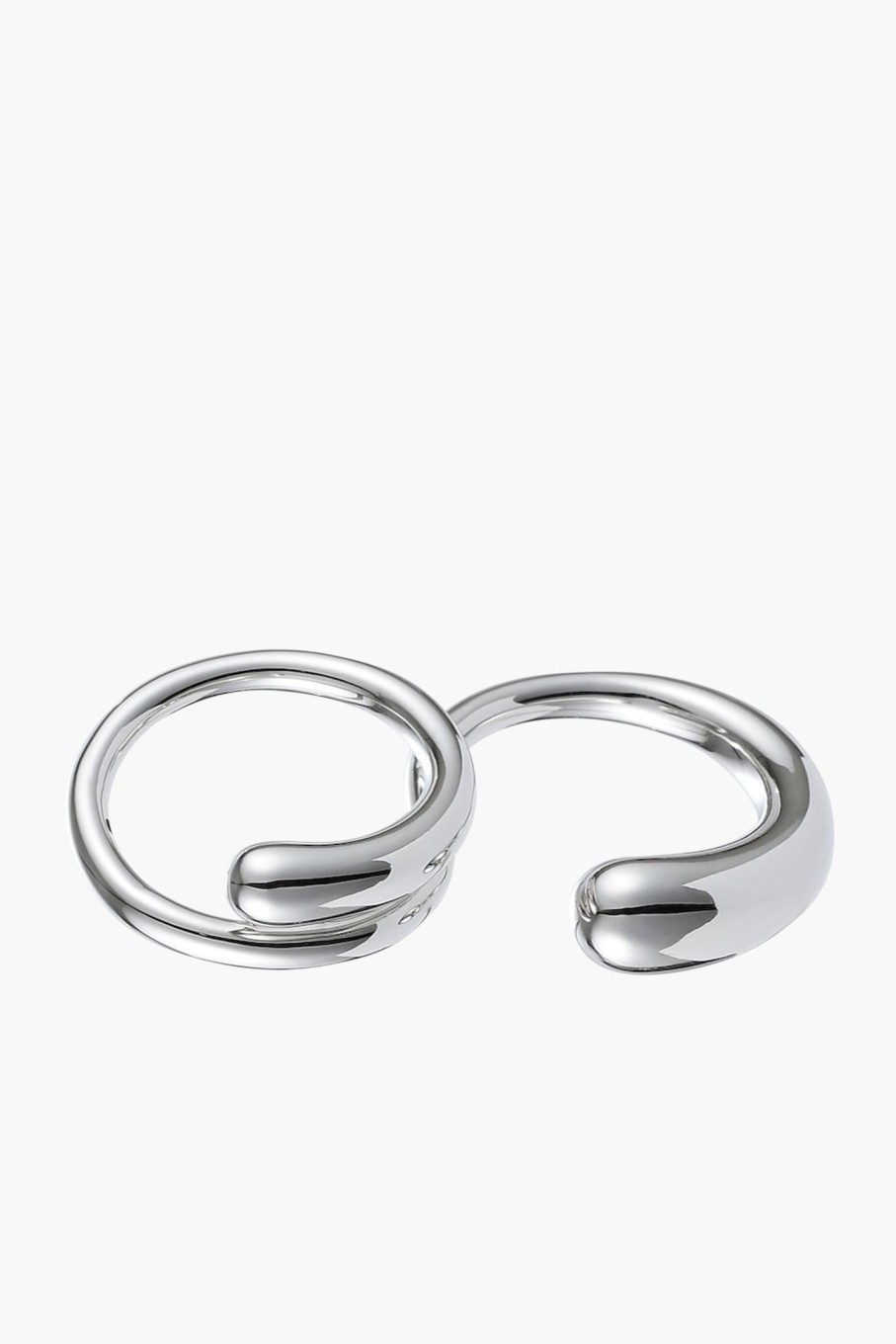 Accessories ANNA ROSSI | Two Fold Ring Gunmetal