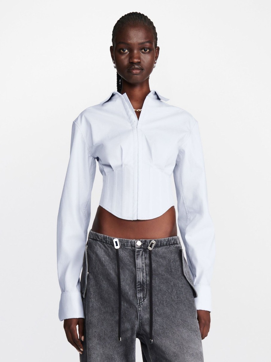 Clothing DION LEE | Tuxedo Corset Shirt Steam