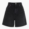 Clothing AGOLDE | Stella Short Bat Washed Black