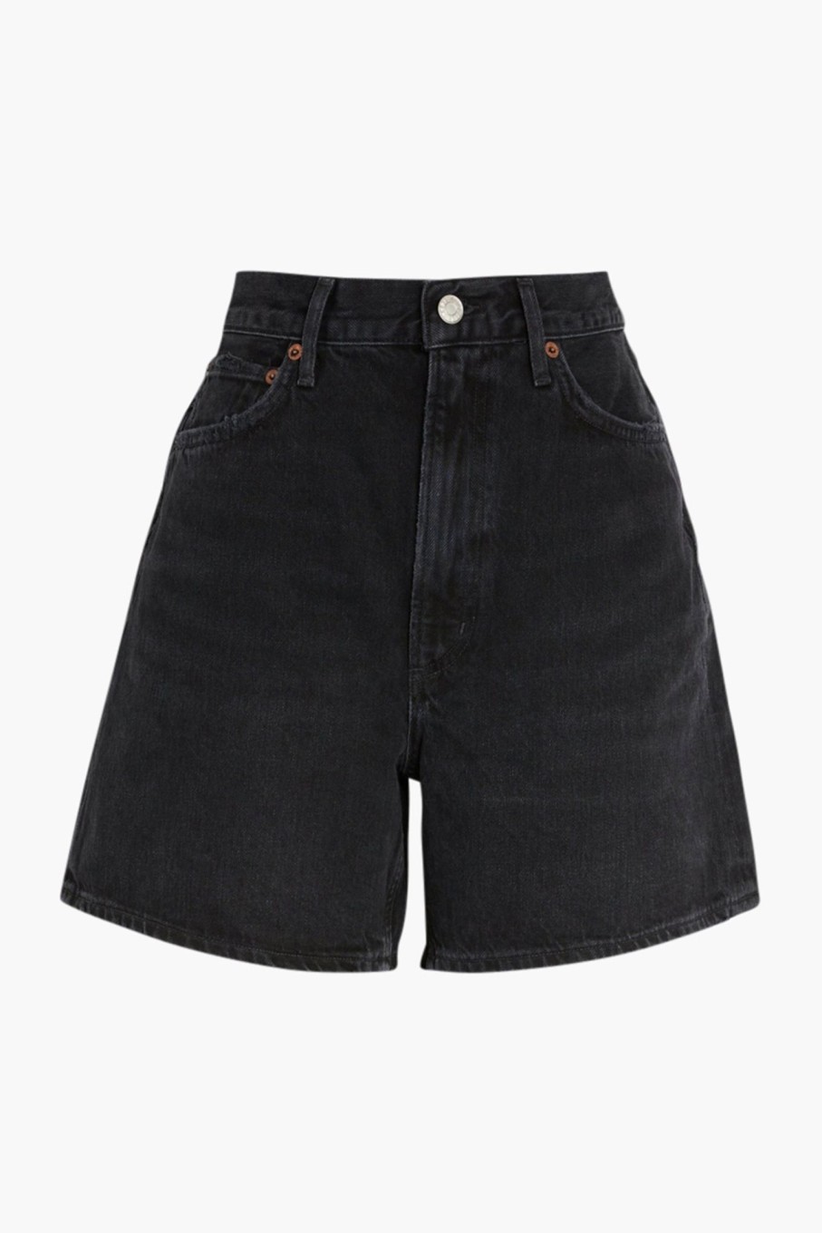 Clothing AGOLDE | Stella Short Bat Washed Black