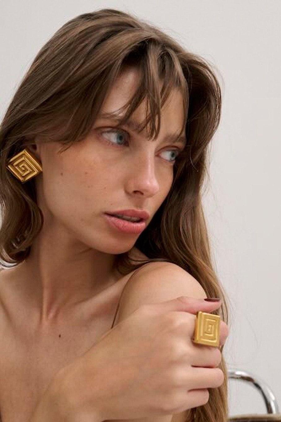 Accessories ANNA ROSSI | Labyrinth Earrings Gold