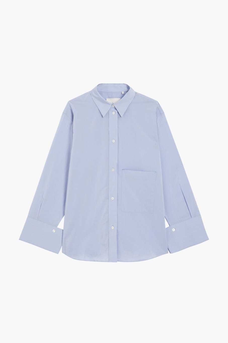 Clothing RÓHE | Fine Striped Shirt Light Blue Stripe