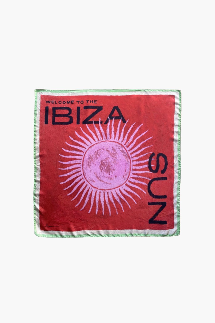 Clothing ATLAS | Silk Travel Scarf Ibiza Sun