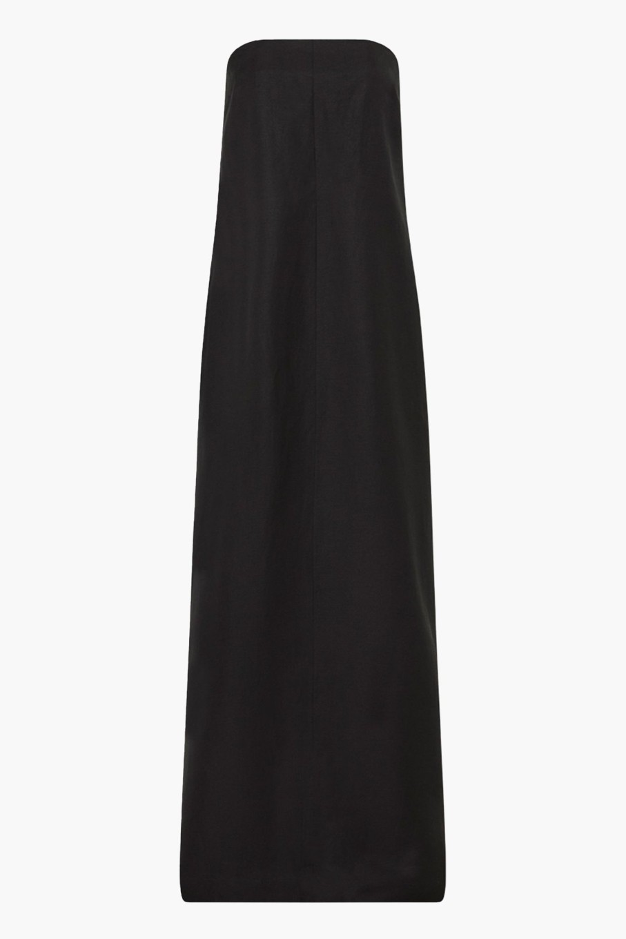 Clothing BONDI BORN | Bormio Linen Blend Strapless Maxi Dress Black