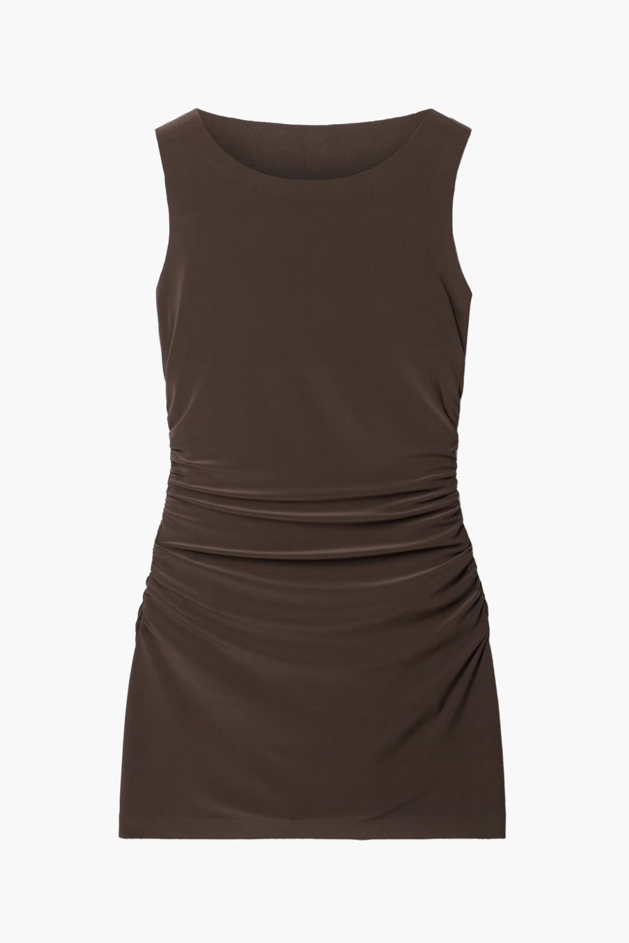 Clothing NORMA KAMALI | Sleeveless Pickleball Mini Dress Chocolate