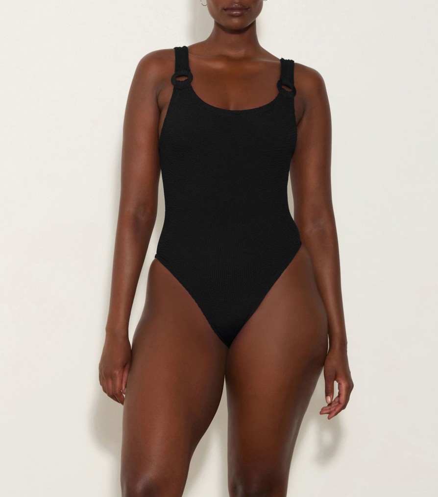 Clothing HUNZA G | Domino Swim Black