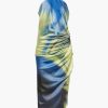 Clothing JONATHAN SIMKHAI | Hansel Gown Marina Blue Print