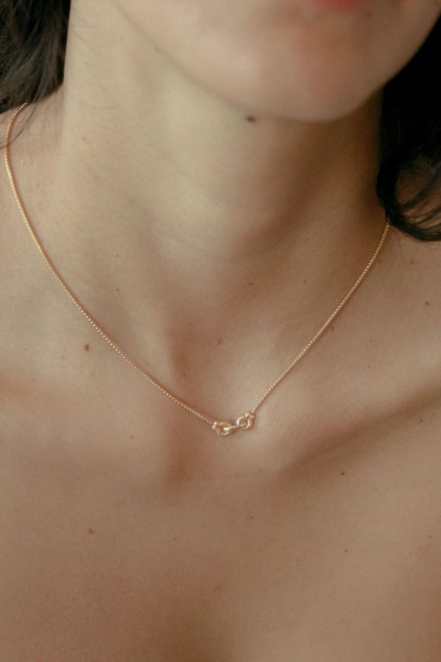 Accessories ANNIKA INEZ | Ample Clasp Necklace Gold