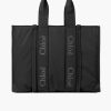 Bags Chloe | Woody Nylon Tote Black